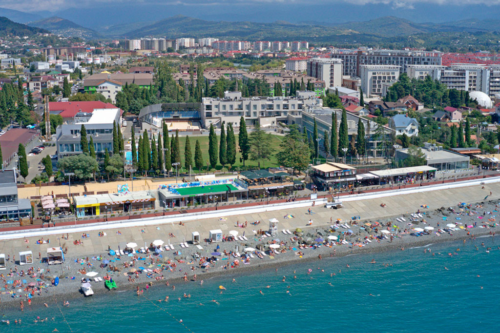 Пляж в Сириус Адлер (Сочи)